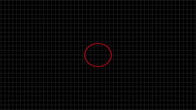 animated trim path circle drawing with smooth scale pulse loop ui motion graphics element.