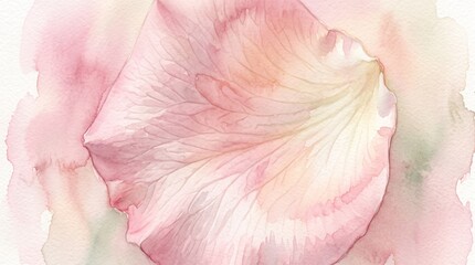 Fototapeta premium Soft pink watercolor petal background featuring delicate botanical textures with pastel hues and artistic light strokes for elegant floral design compositions in high resolution artistic print media