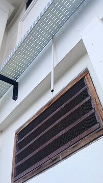 Footage of the AC hose dripping.
