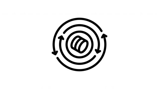 microservices minimalist stroke animation