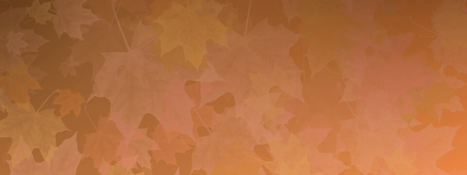 Autumn maple leaves falling abstract background pattern