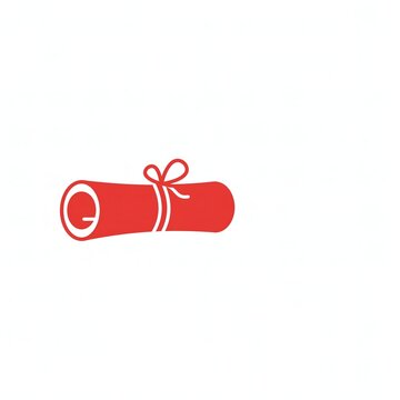 Scroll Icon Featuring a Simple Rolled Document Illustration