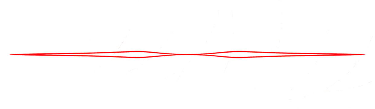 Minimalist Red Divider Line, Elegant Horizontal Page Separator Vector Accent Element