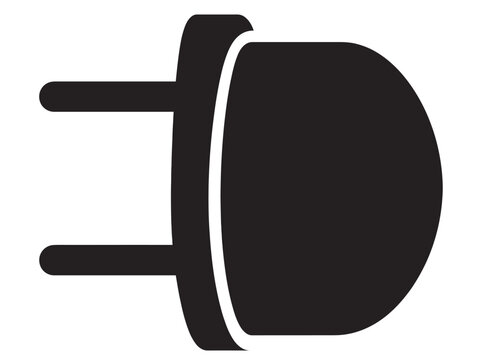 Electronic NPN transistor semiconductor component black and white vector symbol icon art