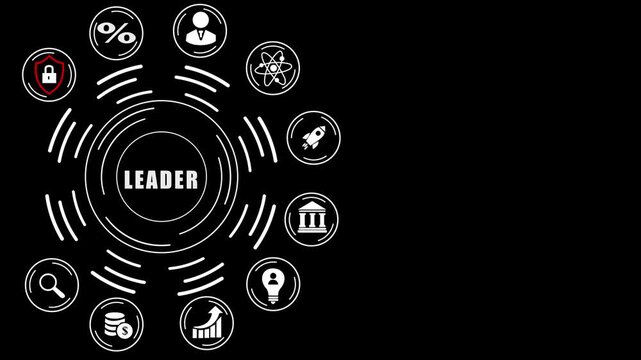 Internet, business, Technology and network concept. Concept of digitization of business processes and modern technology. Digital transformation.4k digital loop Animation