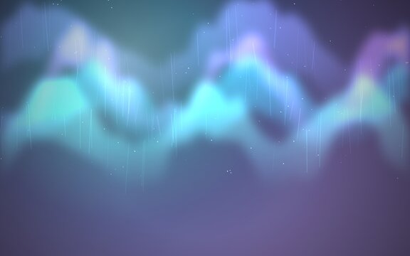 Abstract, colorful, purple, blue, and green background, gradient texture, modern design element, vibrant wavy pattern
