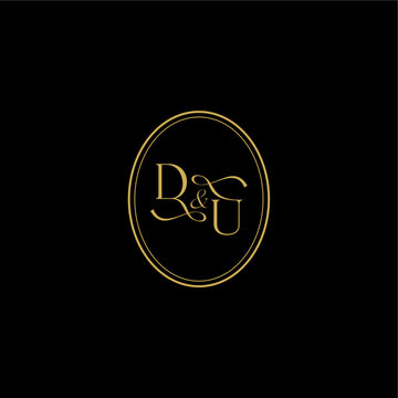 minimalist luxury concept UD wedding curvy elegant initial monogram letter feminine line style design