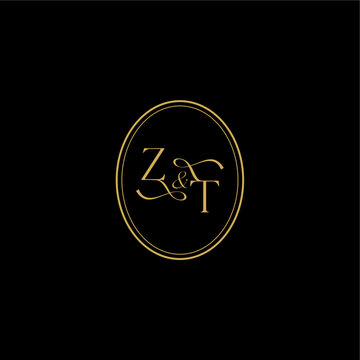 minimalist luxury concept TZ wedding curvy elegant initial monogram letter feminine line style design