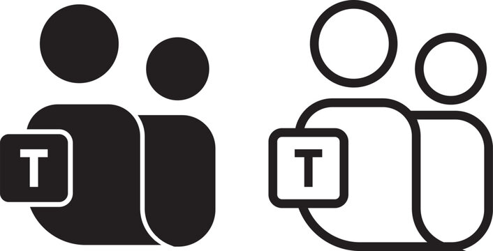 New Microsoft teams logo 2026. MS team icon transparent png. Scalable vector App icons set.  Scalable vector App icons set. New Microsoft teams logo 2026