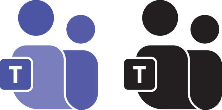 New Microsoft teams logo 2026. MS team icon transparent png. Scalable vector App icons set.  Scalable vector App icons set. New Microsoft teams logo 2026