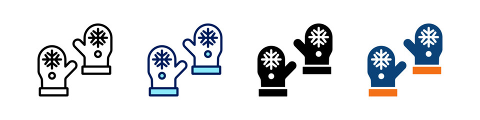 Mittens Multistyle Icon Set © SU