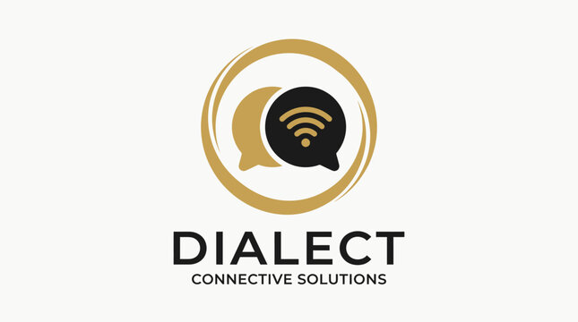 Dialect Connective Solutions Logo with Wi-Fi Symbol.