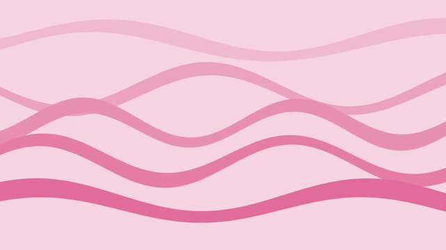 Pink flat ribbon bands waving and crossing seamless loop elegant background