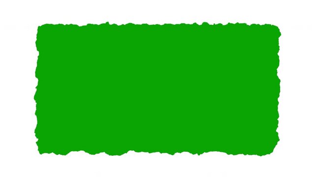 Green Motion Brush Stroke With Organic Texture For UI Design Animation