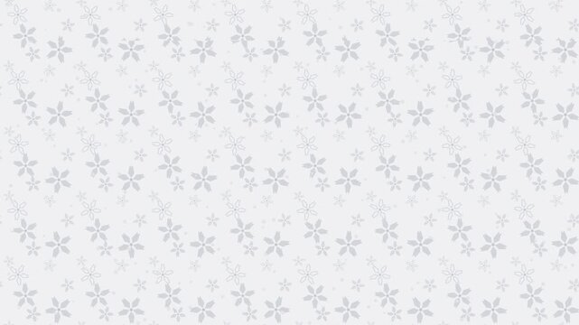 White sakura cherry blossom japanese pattern flowing seamless loop spring background