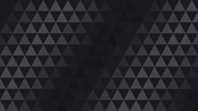 Black uroko japanese fish scale triangles pattern pulsing seamless loop background