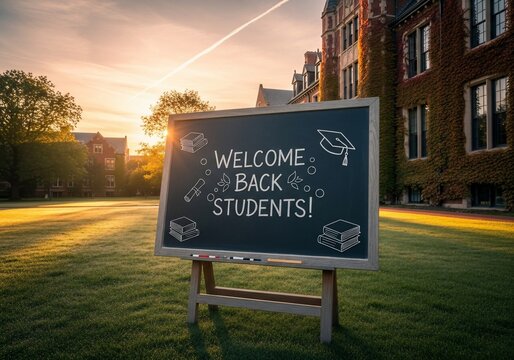 Golden hour welcome: A new chapter begins.