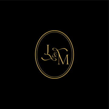 wedding curvy elegant initial monogram minimalist luxury concept MJ feminine line style design letter