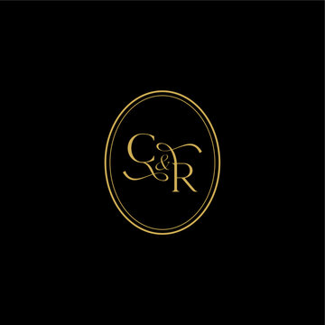 wedding curvy elegant initial monogram minimalist luxury concept RC feminine line style design letter