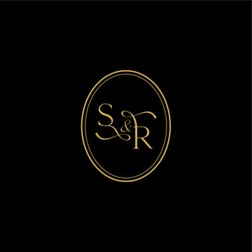 wedding curvy elegant initial monogram minimalist luxury concept RS feminine line style design letter