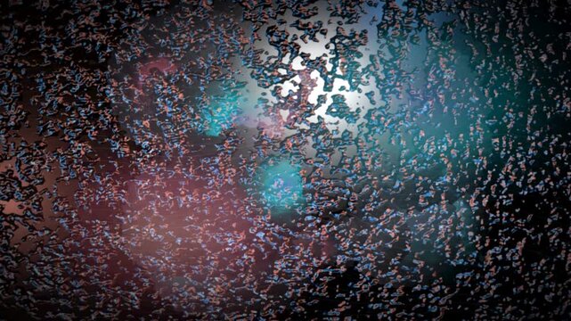 Liquid Chrome Neon Refraction Creates a Vibrant Display of Light and Color