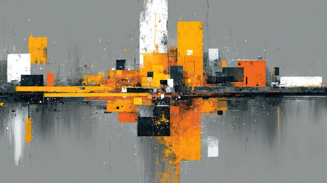 Digital ethics - Abstract layered forms conceptual morality visual energy frameworks dynamic digital reasoning minimalistic composition expressive symbolic responsible technology