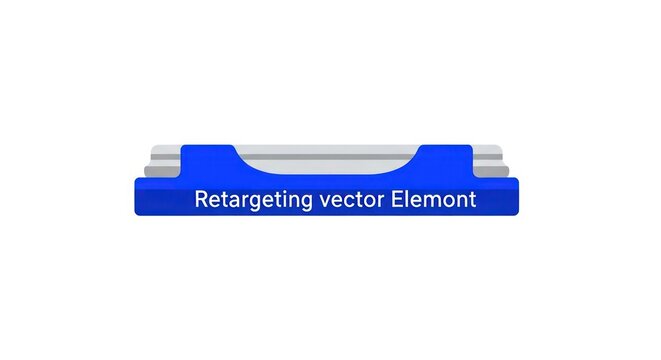 Retargeting vector element graphic design.