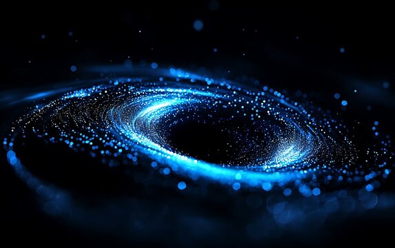Abstract swirling galaxy