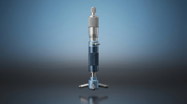 Bore micrometer 3D render precision internal measuring instrument designed for bore diameter verification and machining inspection