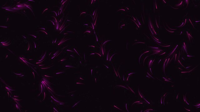 Neon glowing flowing motion background with vibrant luminous waves, ideal for VJ performances, DJ parties, stage screens, and digital visuals.