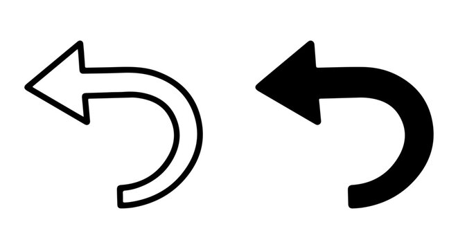 Undo Arrow Icons, Back Button Symbols, Reloading Cursors, Reset Navigation Elements