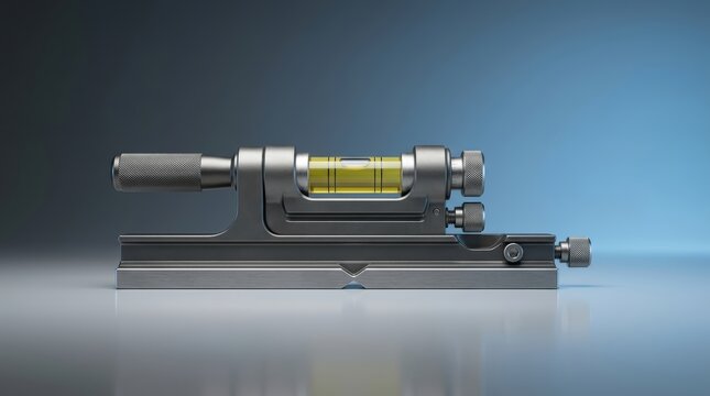 Precision level 3D render high accuracy leveling instrument engineered for alignment verification and metrology applications