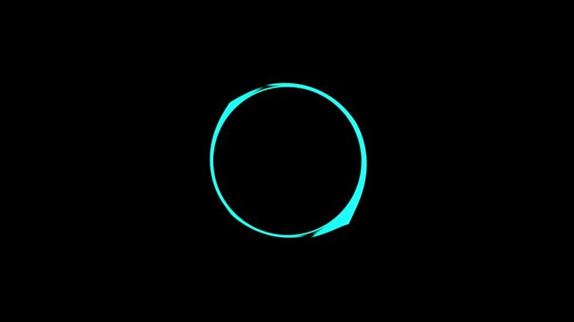 Minimalist circle audio waveform animation, abstract sound wave ring spectrum visualizer in 4K, Circular audio visualizer spectrum animation, 4k video black background