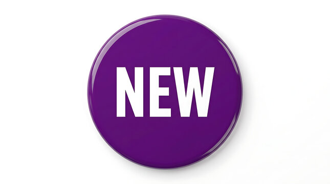 Purple Button with the word NEW in white text.