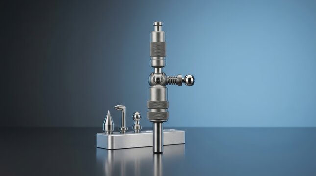 Wiggler set 3D render alignment accessory collection designed for center location setup work and machining precision
