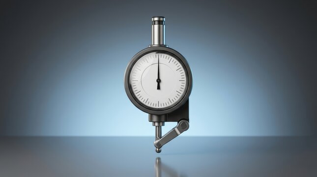 Center indicator 3D render positioning instrument engineered for spindle alignment and machining setup verification