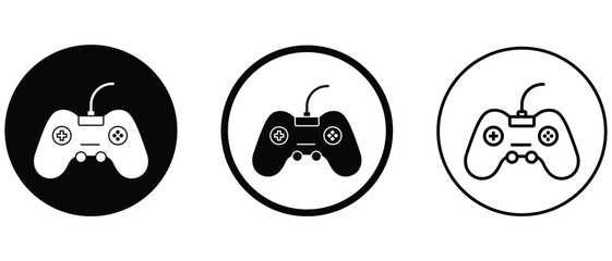 Gaming controller, gaming remote icon. Remote control game pad, Gaming joystick vector illustration. © Radhakanta