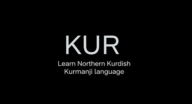 Kurdish Language Learning Northern Kurdish Kurmanji Education Text.