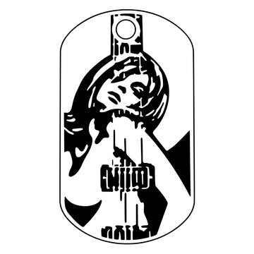 Hysteric Glamour Original Print Vector Black-and-white Y2K Rock Style Girl 