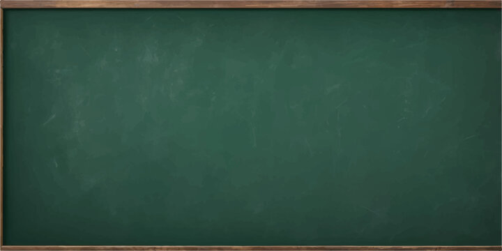 A clean, green chalkboard with a wooden frame is ready for writing, perfect for educational or creative purposes.