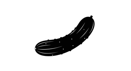 Black banana silhouette with white highlights with plain white background illustration graphic simple fruit shape icon © Pabitra
