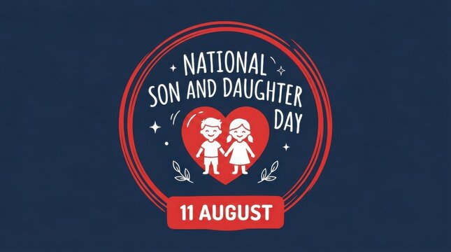 National son and daughter day celebration graphic