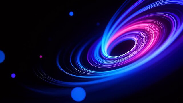 Colorful spiral light pattern