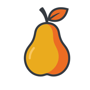 Stylized Pear Icon