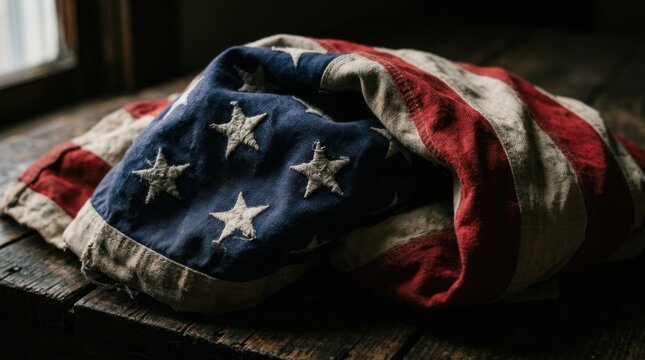 Folded American Flag