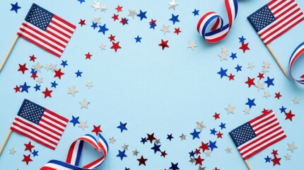 Fototapeta premium Patriotic Celebration Background