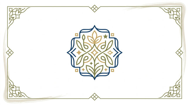 Ornate Islamic Geometric Mandala Design Pattern.