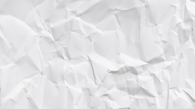 White paper texture background doodle animation, Loopable white paper background texture, Seamless white paper, crinkled white Paper texture stop motion, crumpled paper texture 