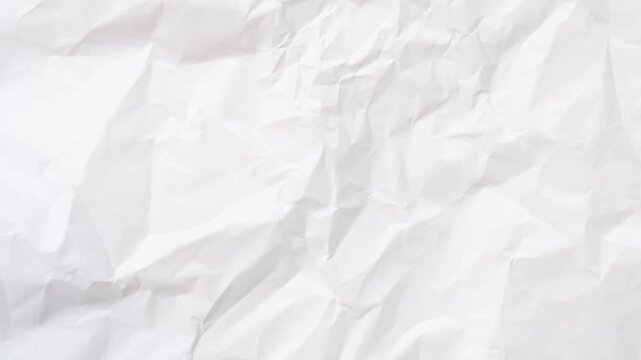 White paper texture background doodle animation, Loopable white paper background texture, Seamless white paper, crinkled white Paper texture stop motion, crumpled paper texture 
