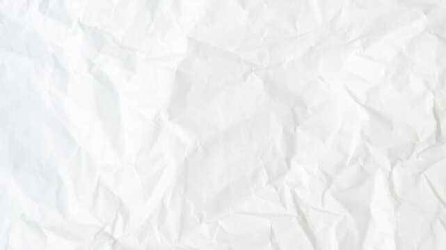 White paper texture background doodle animation, Loopable white paper background texture, Seamless white paper, crinkled white Paper texture stop motion, crumpled paper texture 